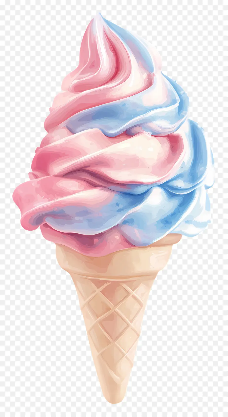 Helado De Pastel，Helado Colorido PNG