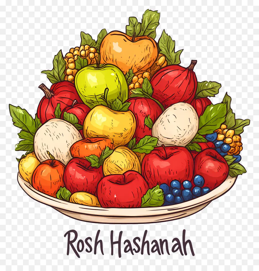 Rosh Hashaná，Frutero PNG