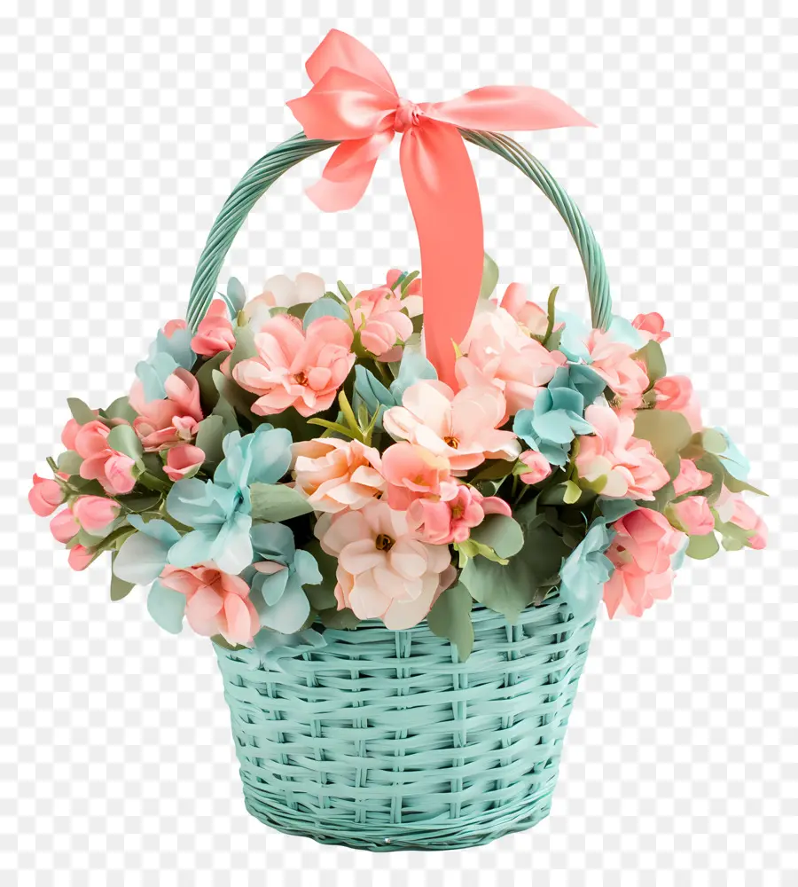 Cesta De Flores De Cumpleaños，Cesta De Flores PNG