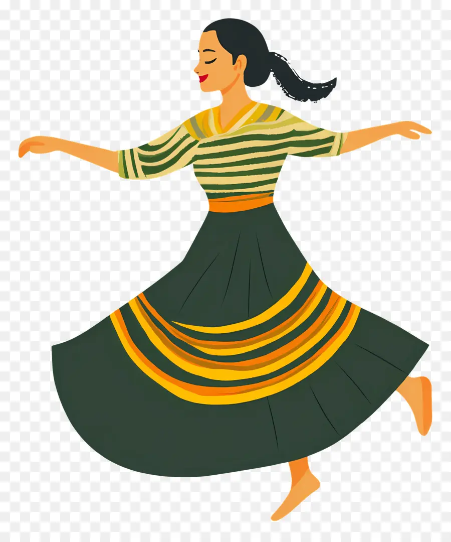 Niña India，Mujer Bailando PNG