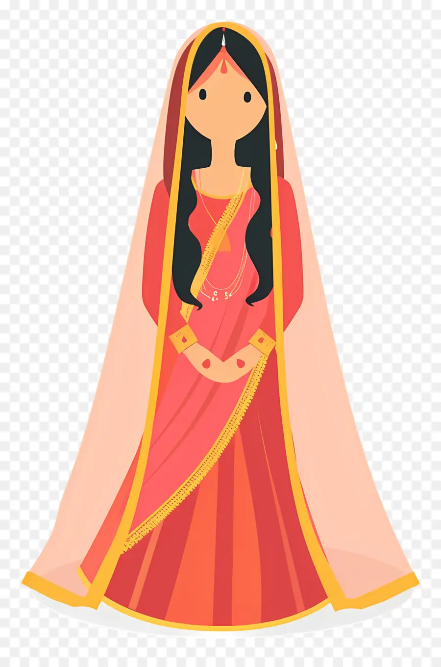 Novia India，Vestido Tradicional PNG