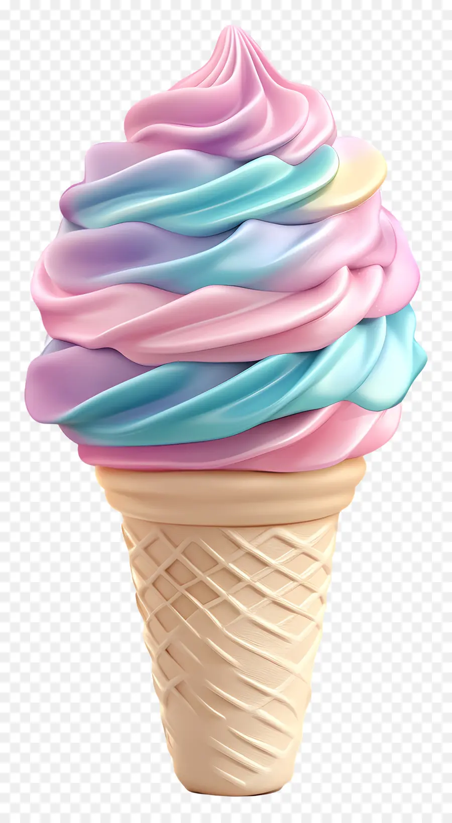 Helado De Pastel，Helado Colorido PNG