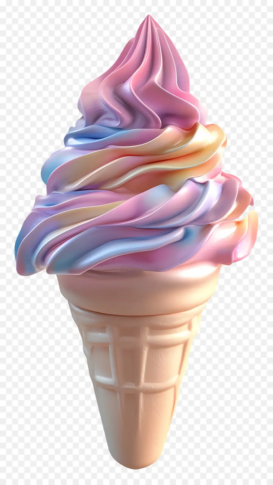 Helado De Pastel，Helado Colorido PNG