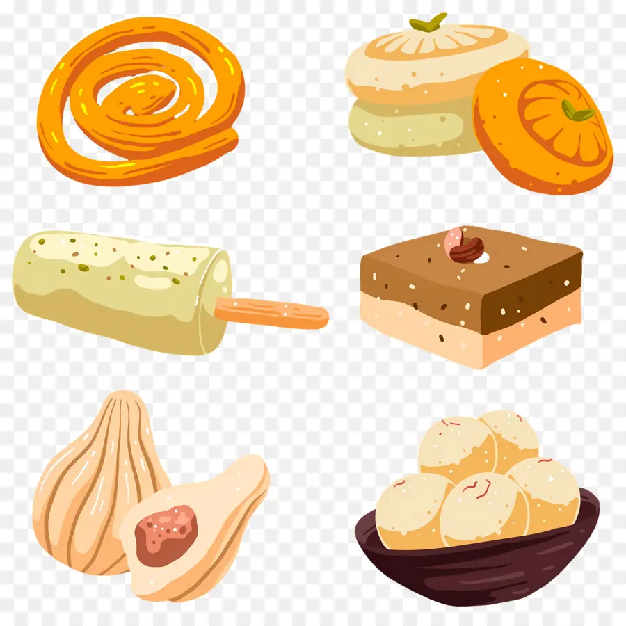 Dulces Indios，Postres PNG