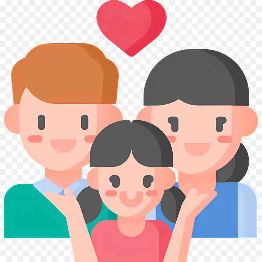 Familia，Familia Con Corazón PNG