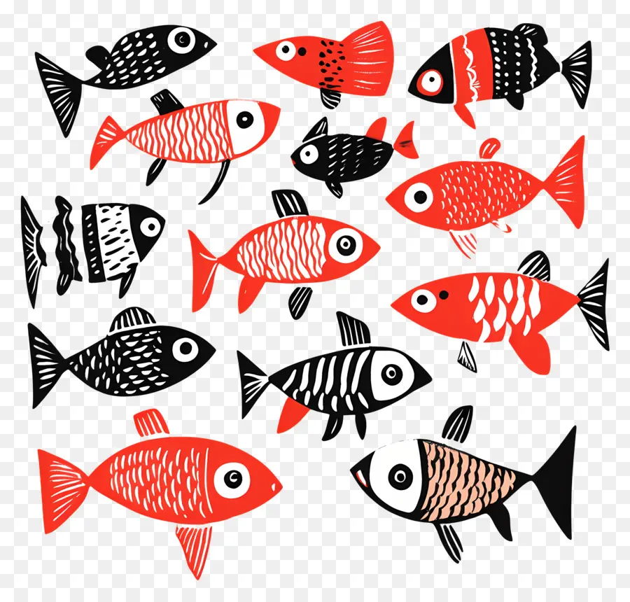 Grupo De Peces，Peces Coloridos PNG