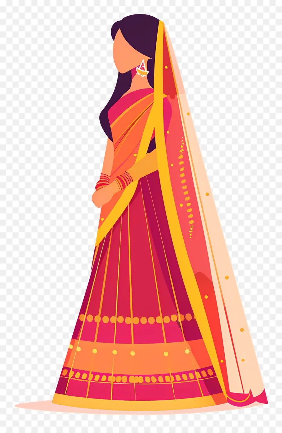 Novia India，Vestido Tradicional PNG