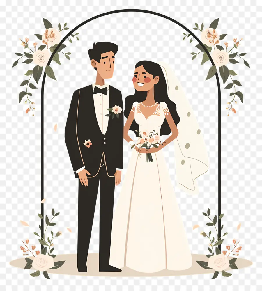 Los Novios，Pareja De Novios PNG