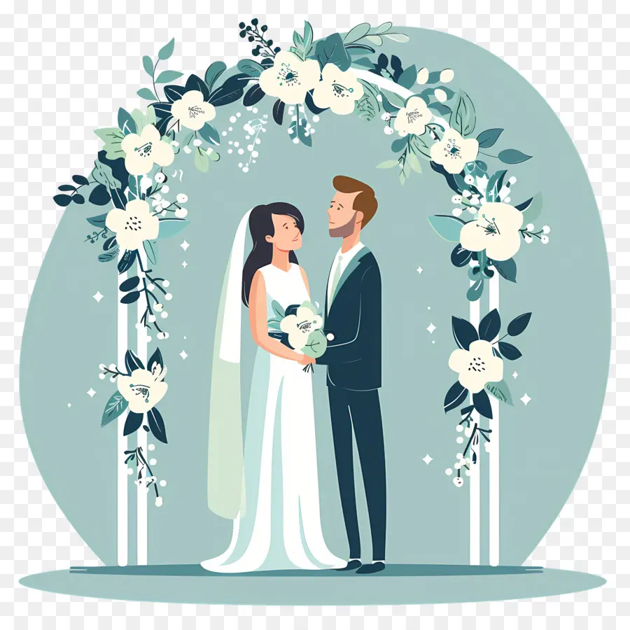 Los Novios，Pareja De Novios PNG