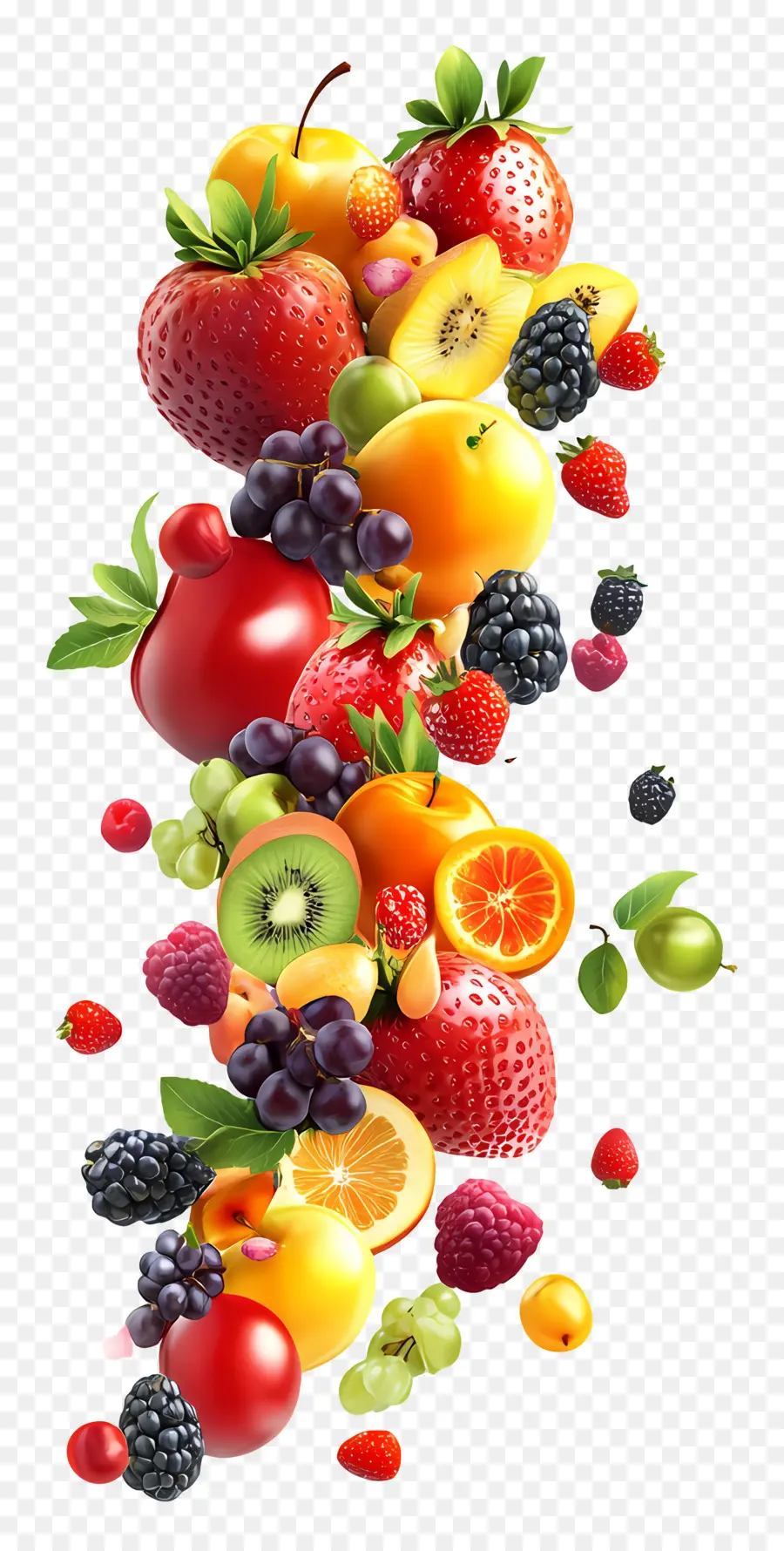 Fruta Voladora，Frutas Coloridas PNG