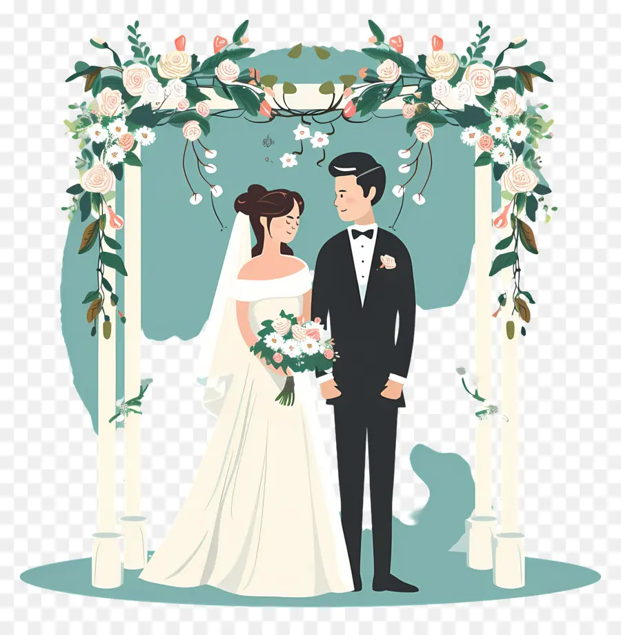 Los Novios，Pareja De Novios PNG