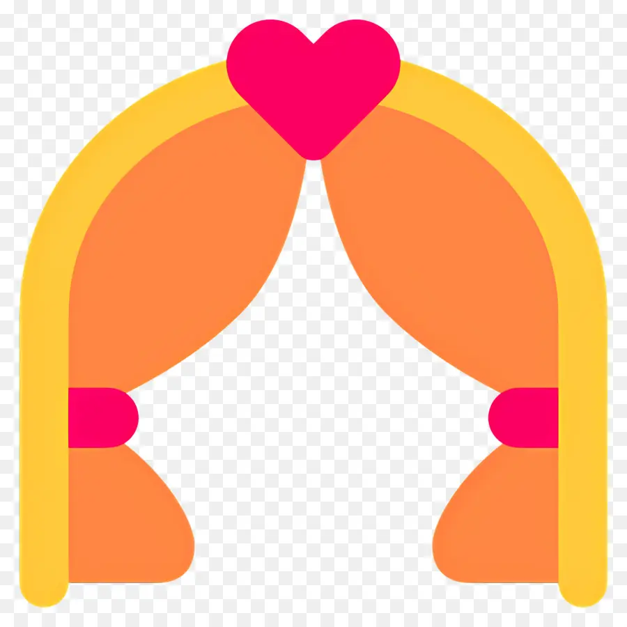 Arco De Boda，Arco De Boda Con Corazón PNG