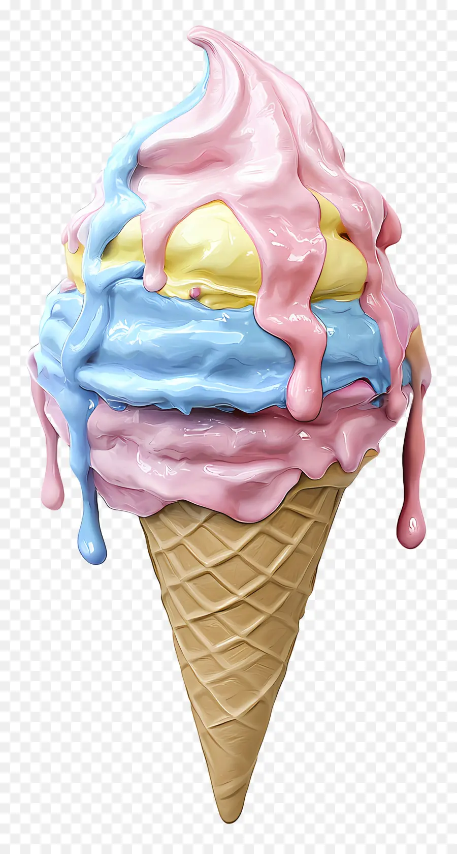 Helado De Pastel，Cono De Helado PNG