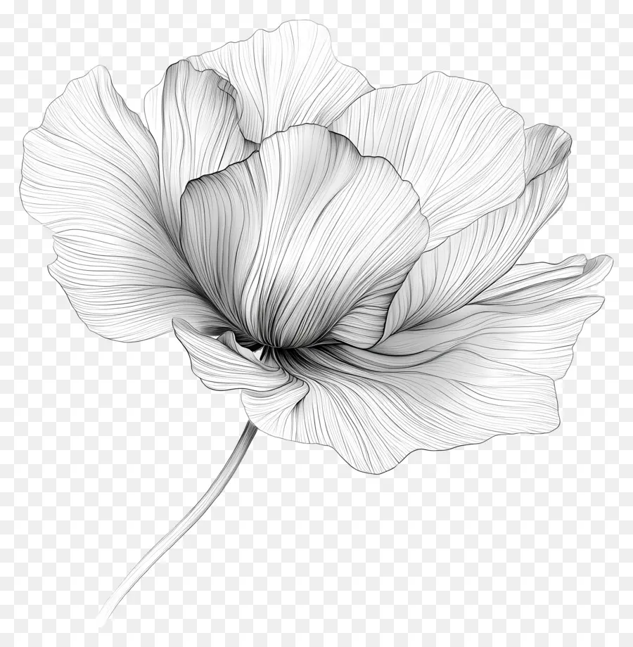 Flor De Línea，Flor Blanca PNG