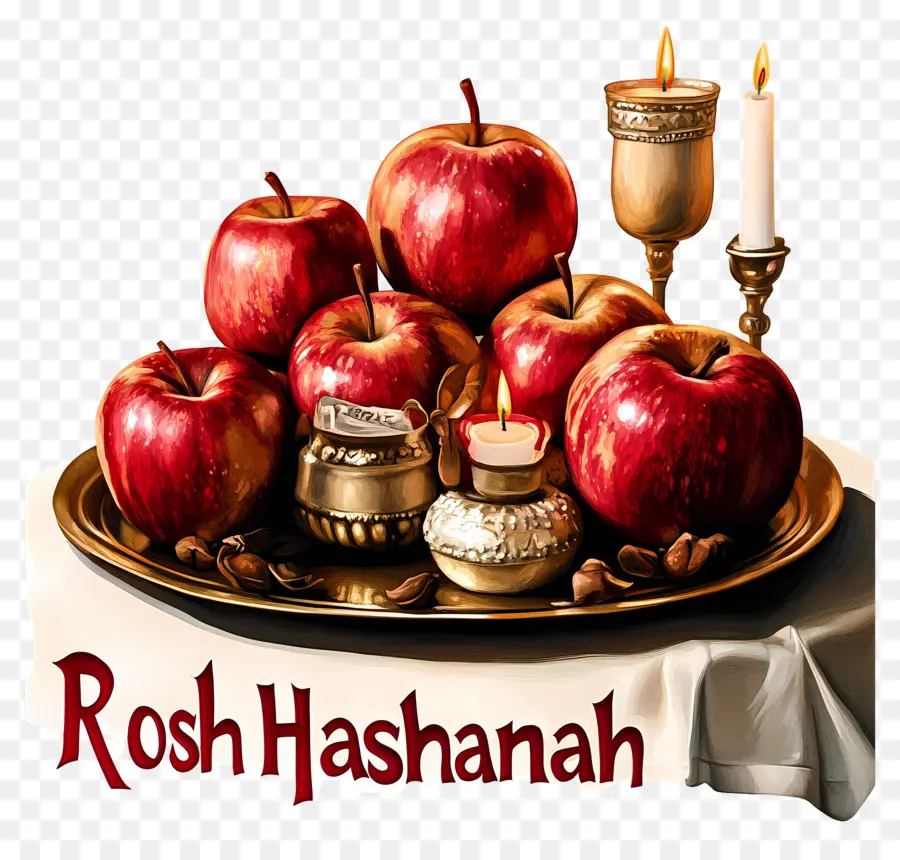 Rosh Hashaná，Manzanas PNG