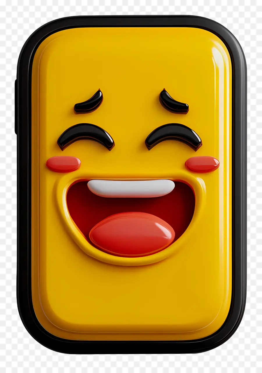 Teléfono Móvil，Emoji Riendo PNG