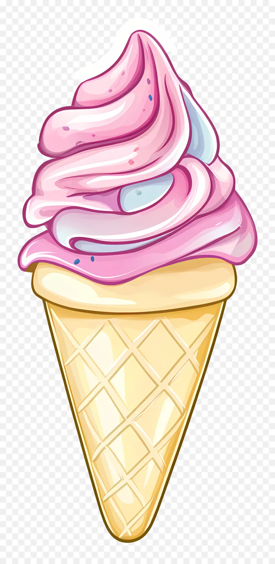 Helado De Pastel，Cono De Helado PNG