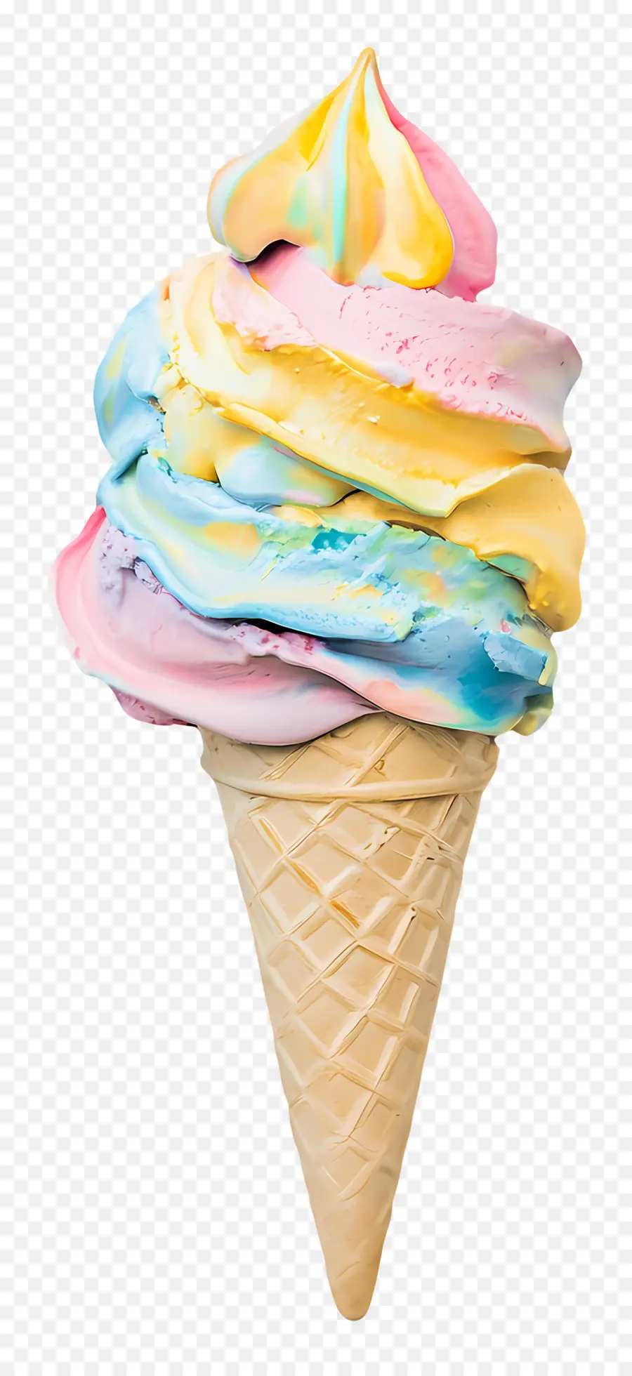 Helado De Pastel，Helado Colorido PNG