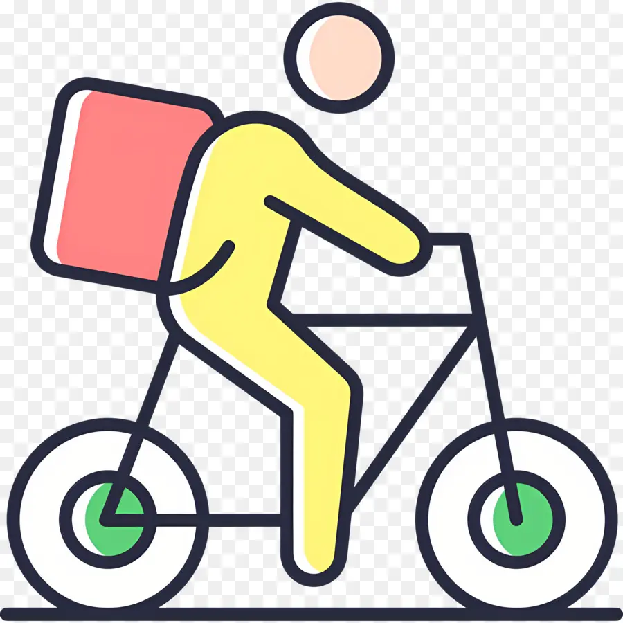 Repartidor，Ciclista De Entrega PNG