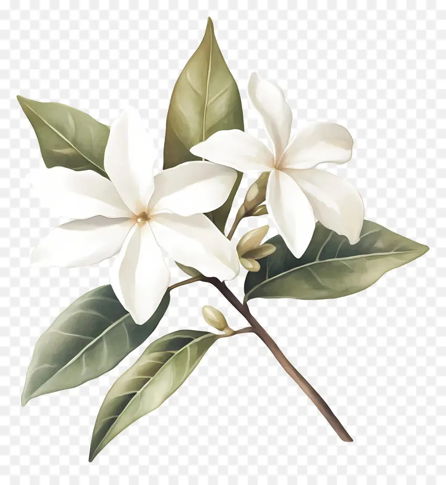 Flor De Jazmín，Flor Blanca PNG