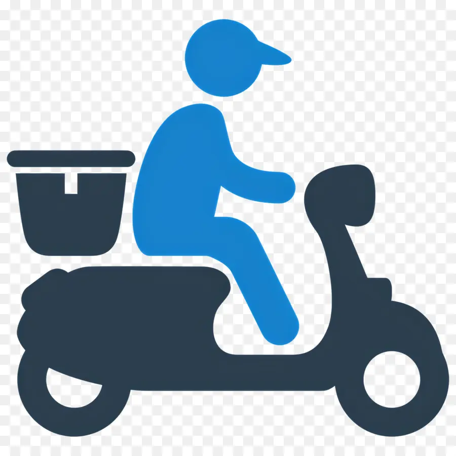 Repartidor，Scooter De Entrega PNG