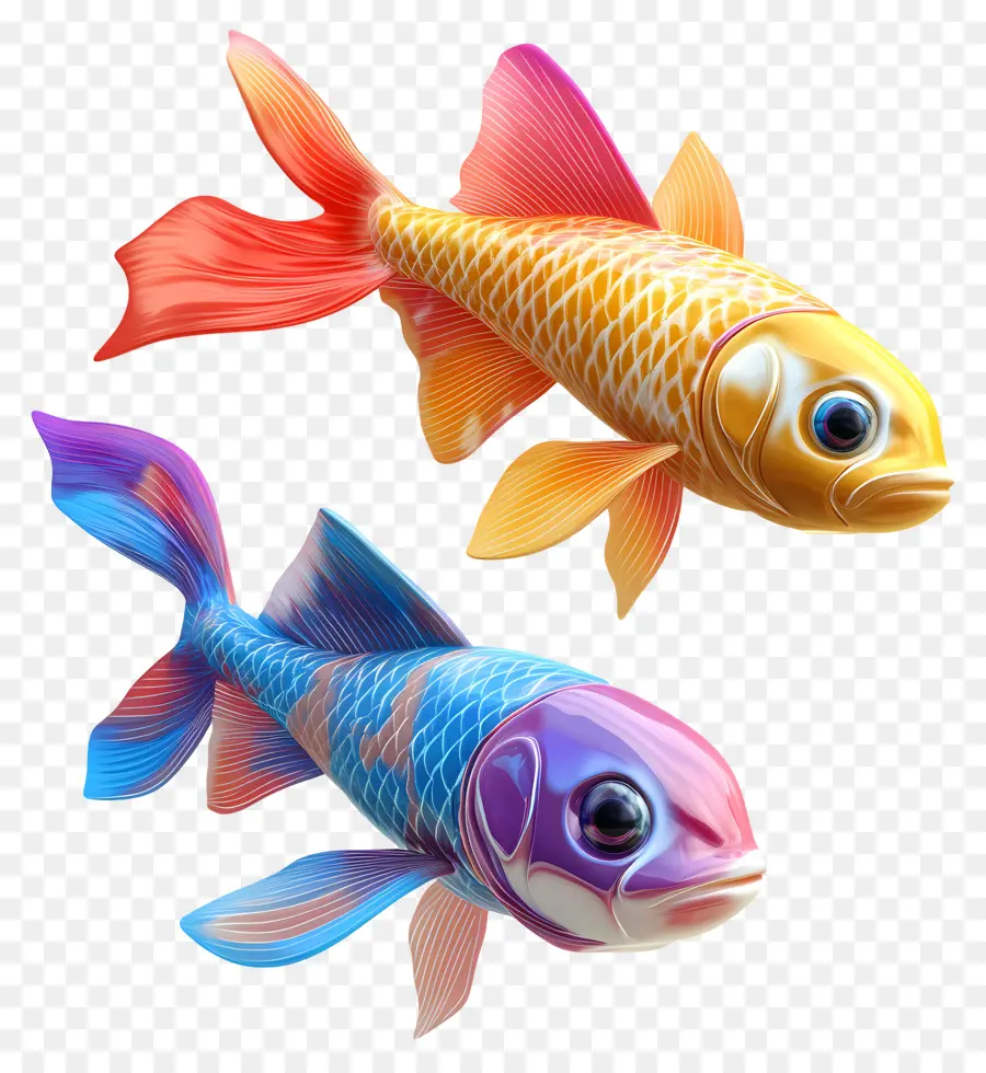 Grupo De Peces，Peces Coloridos PNG