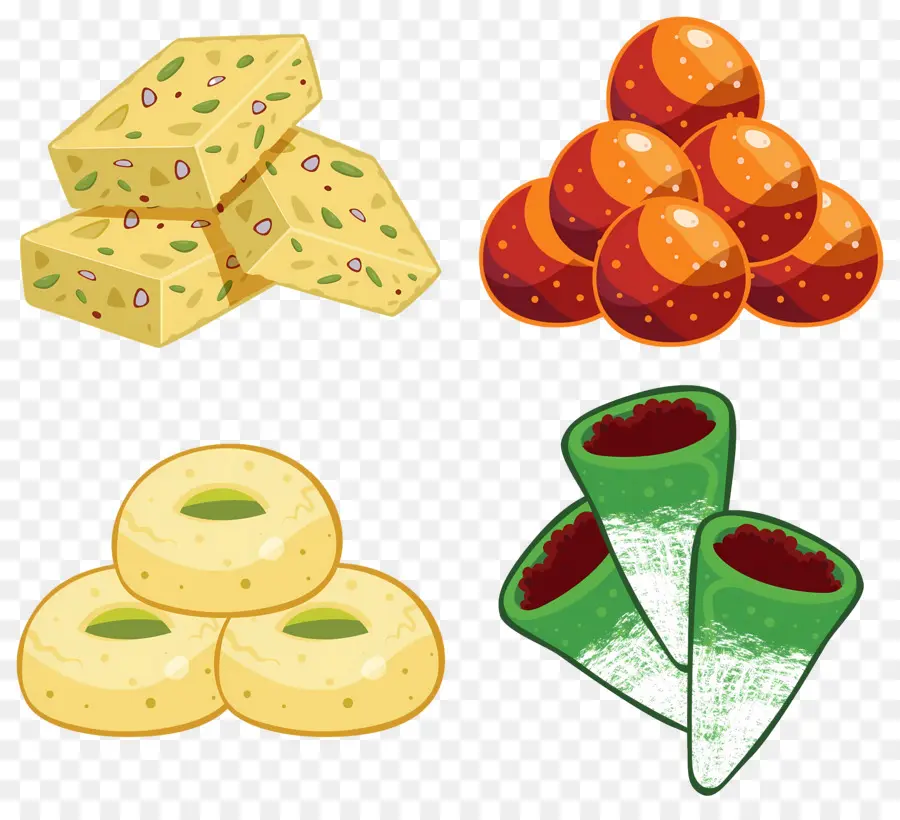 Dulces Indios，Postres PNG