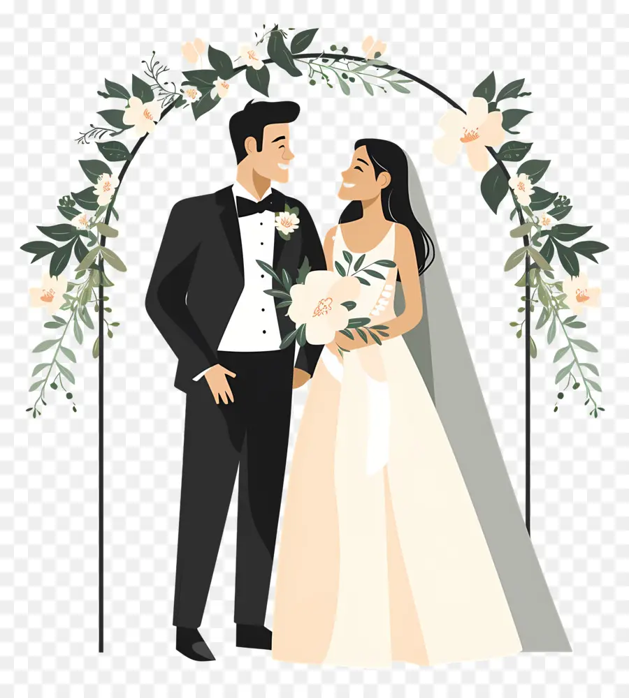 Los Novios，Pareja De Novios PNG