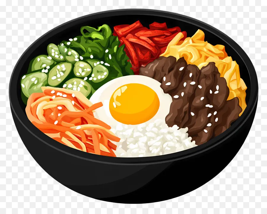 Bimbap Coreano，Bibimbap PNG