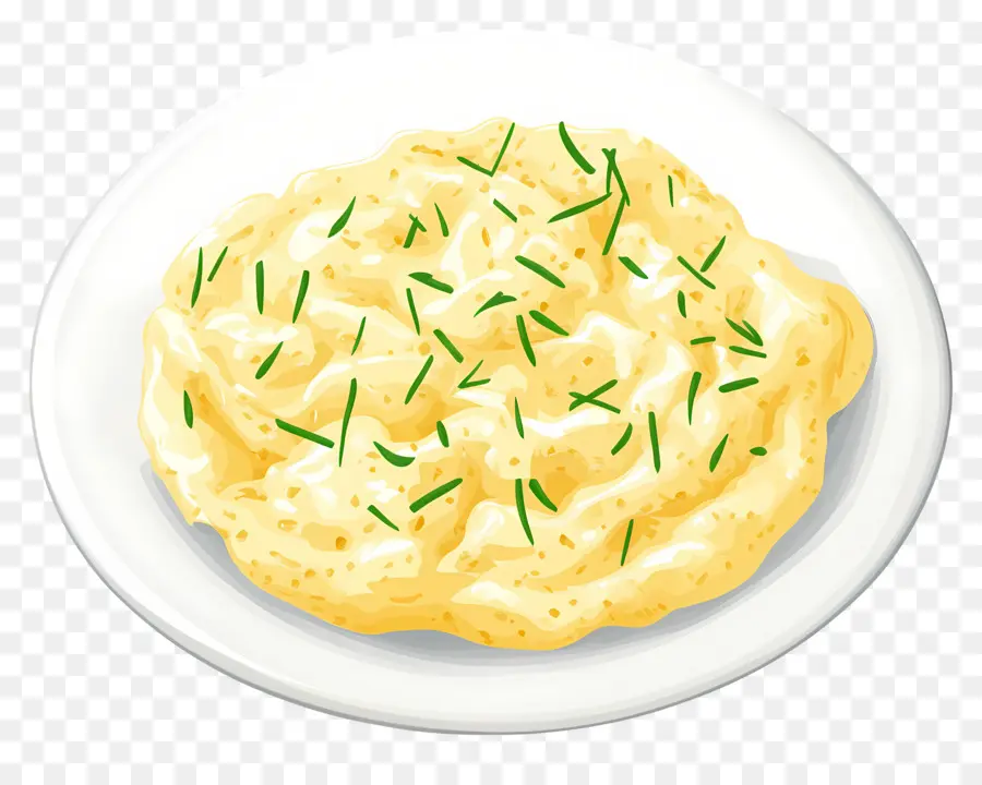 Huevos Revueltos，Puré De Papas PNG