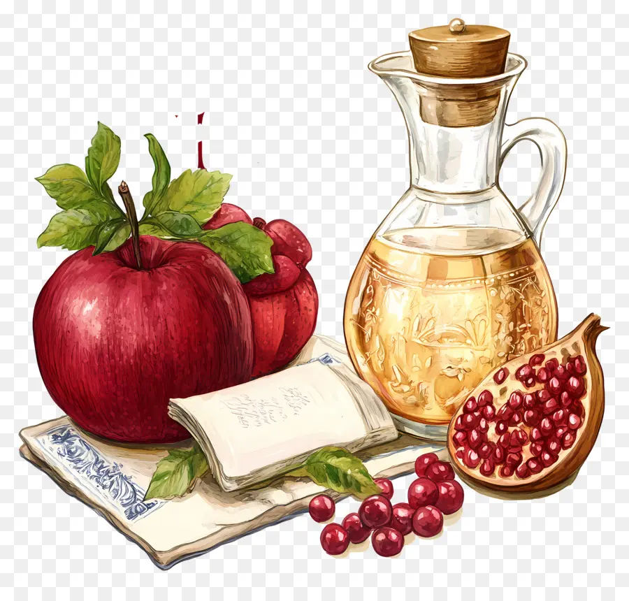 Rosh Hashaná，Manzanas Y Miel PNG