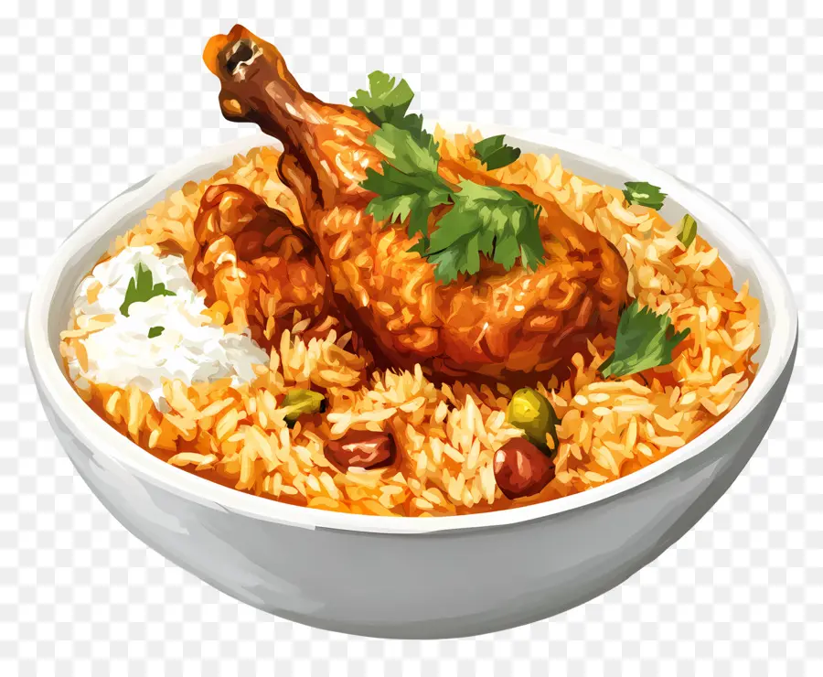 Biriyania，Pollo Y Arroz PNG