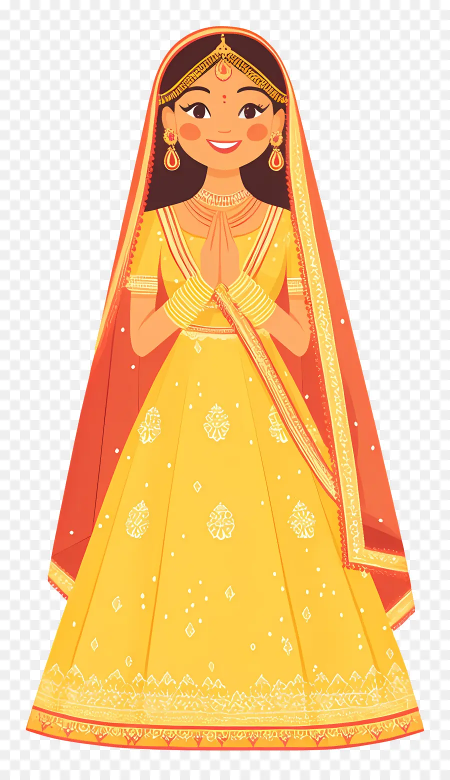 Sari De Boda Indio，Mujer En Traje Tradicional PNG