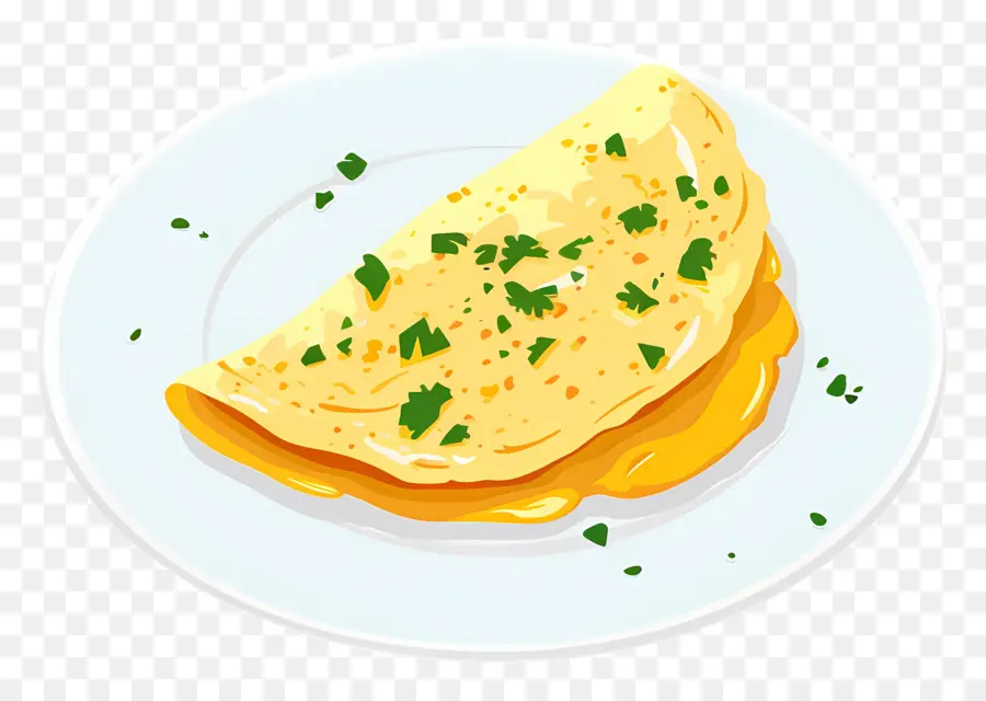 Tortilla De Queso，Desayuno PNG