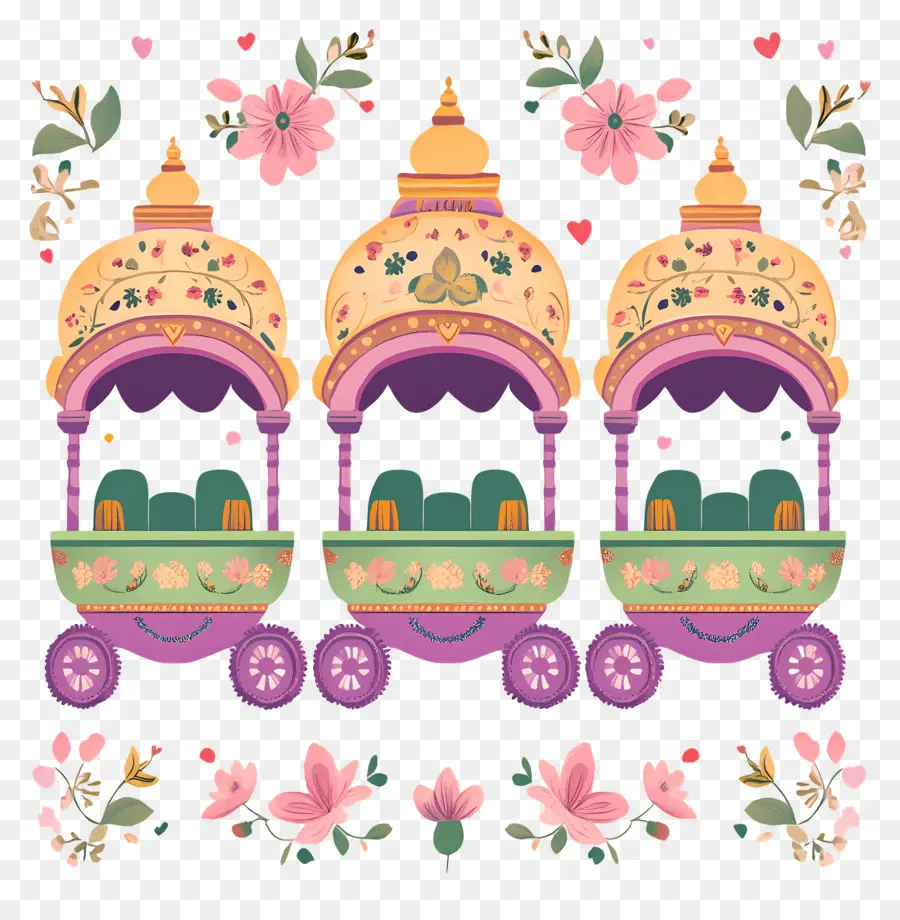 Rath Yatra，Carros Decorativos PNG