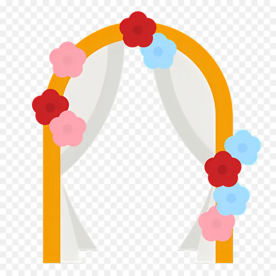 Arco De Boda，Flores PNG