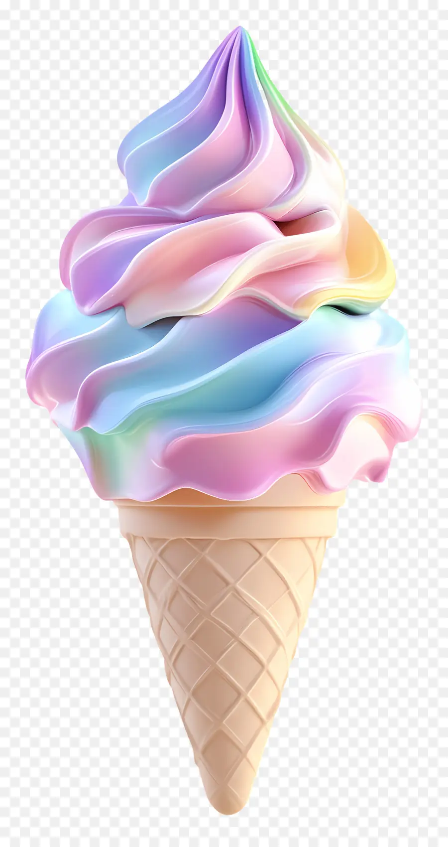 Helado De Pastel，Helado Colorido PNG