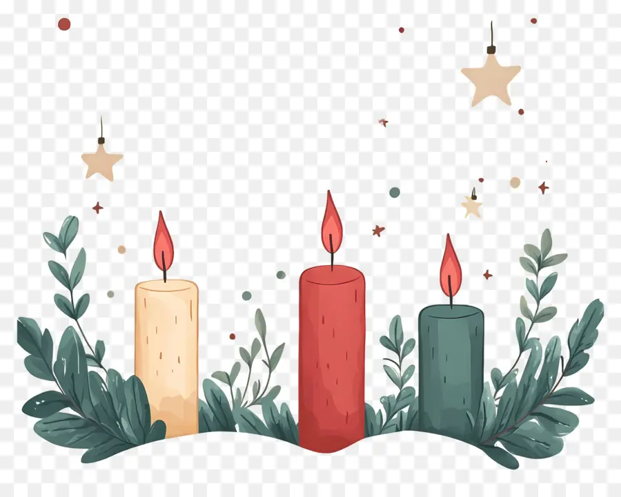 Velas De Navidad，Velas PNG