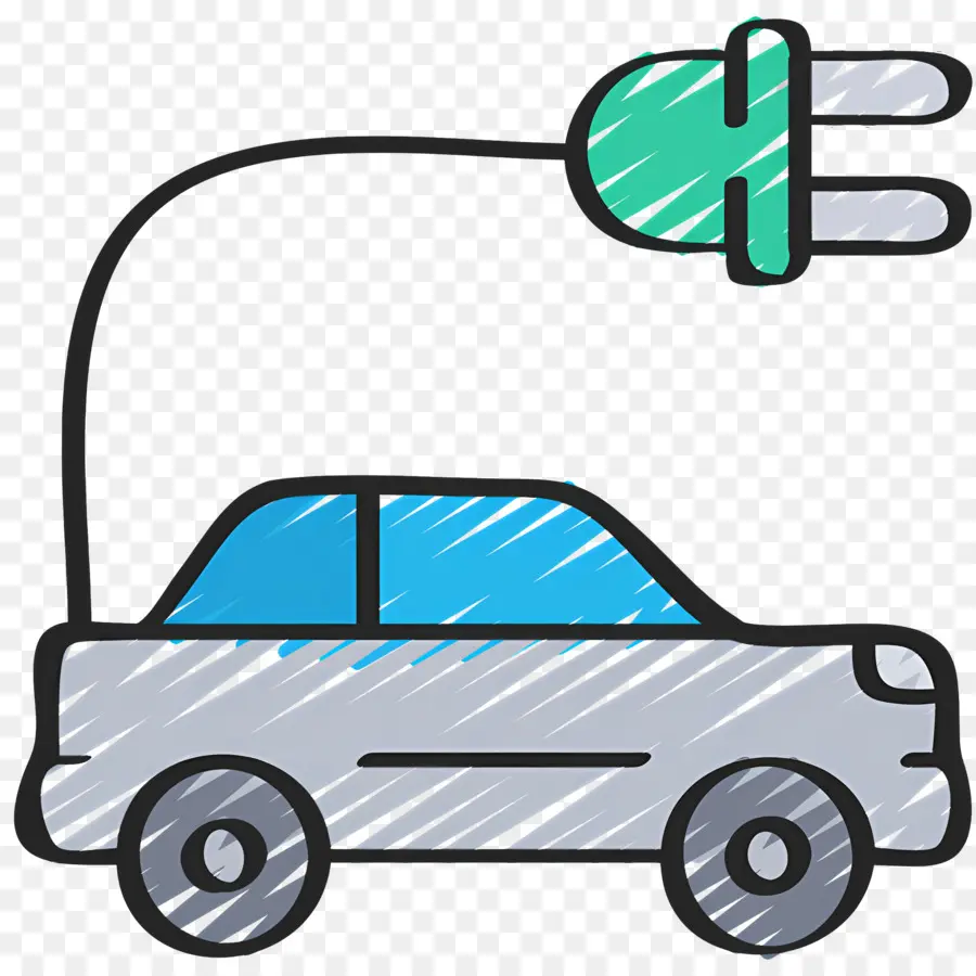 Coche Electrico，Coche Eléctrico PNG