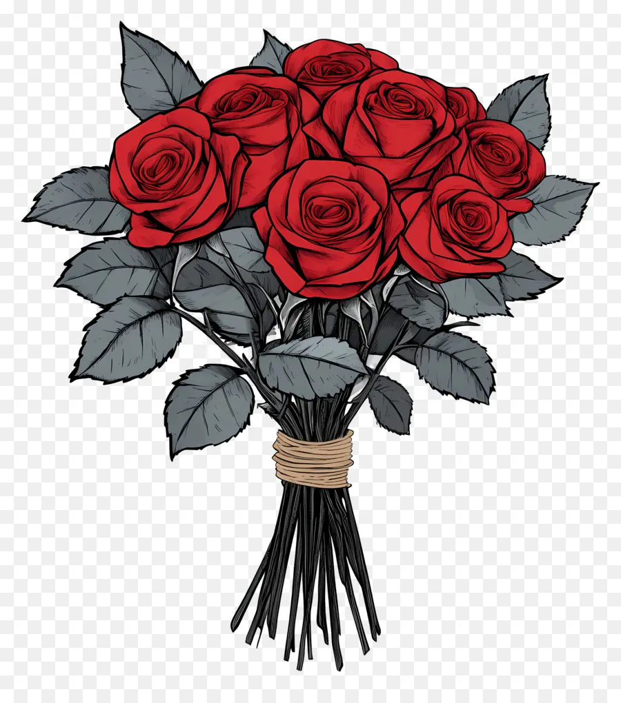 Ramo De Rosas Rojas，Rosas Rojas PNG