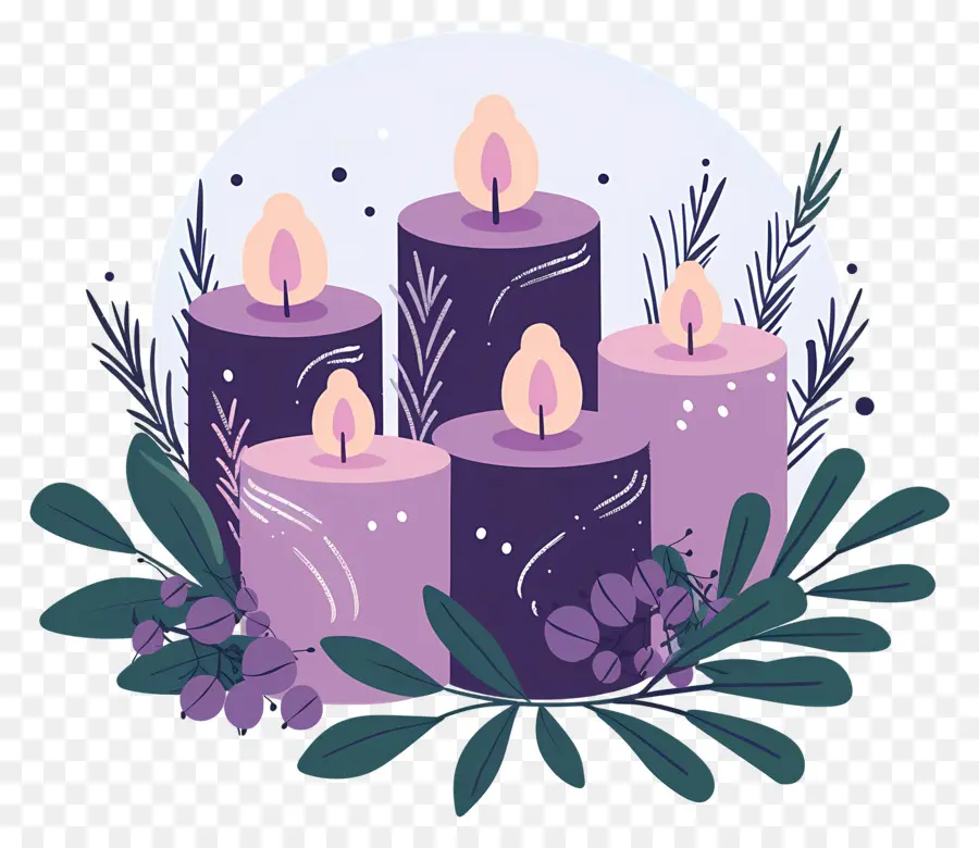 Velas De Adviento，Velas PNG