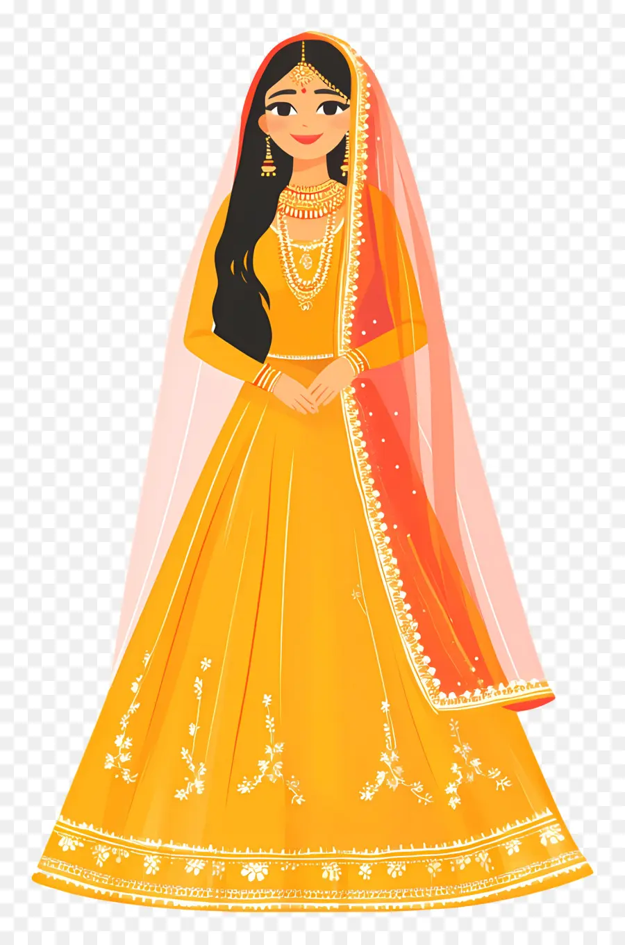 Sari De Boda Indio，Mujer En Traje Tradicional PNG