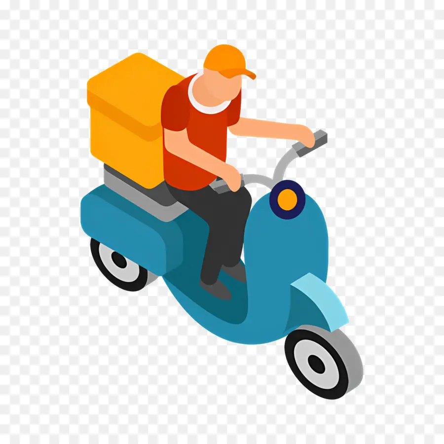 Repartidor，Scooter PNG