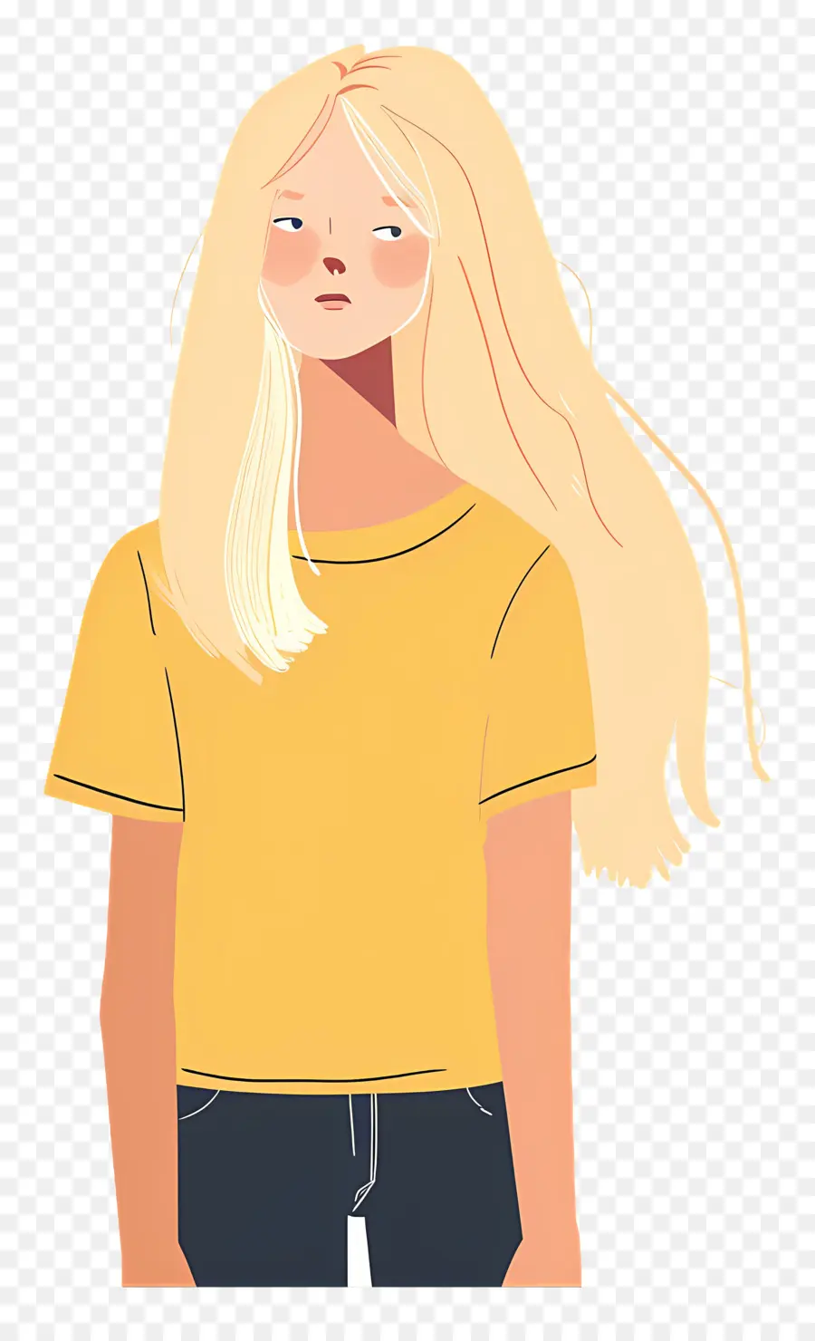 Mujer Rubia，Chica PNG