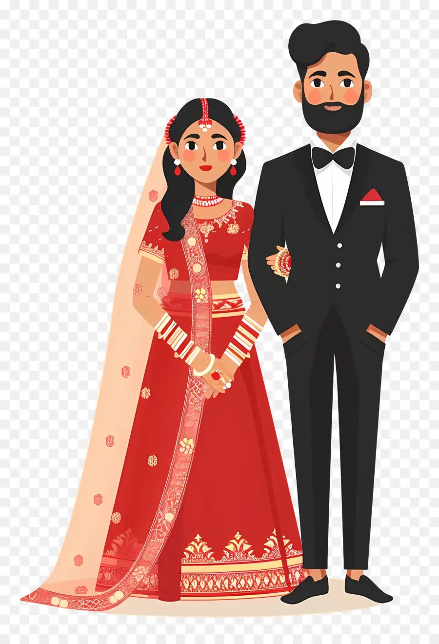 Novia Y Novio Indios，Los Novios PNG