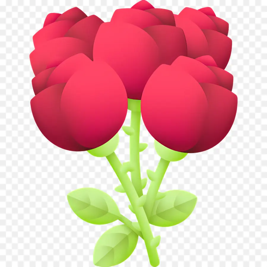 Flor Rosa，Ramo De Rosas Rojas PNG