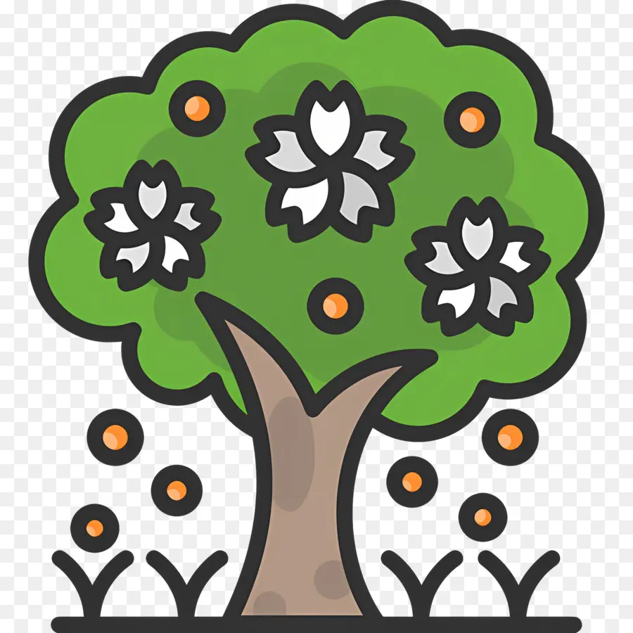 Arbol De Flores，Árbol PNG