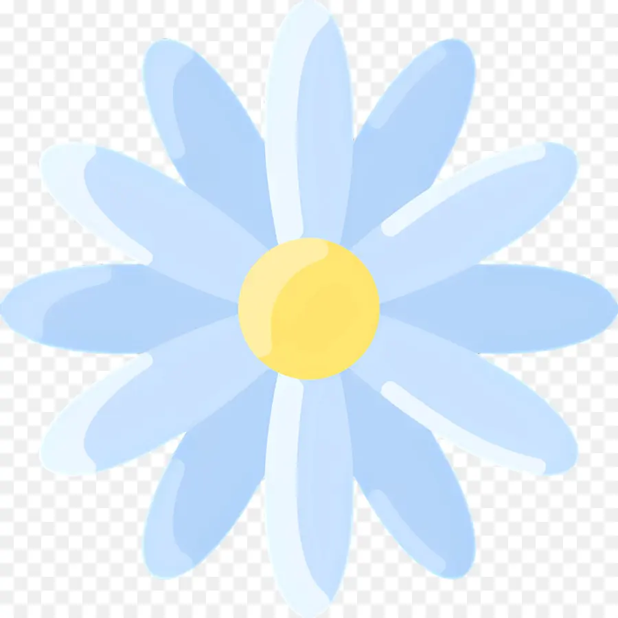 Flor De Margarita，Flor Azul PNG