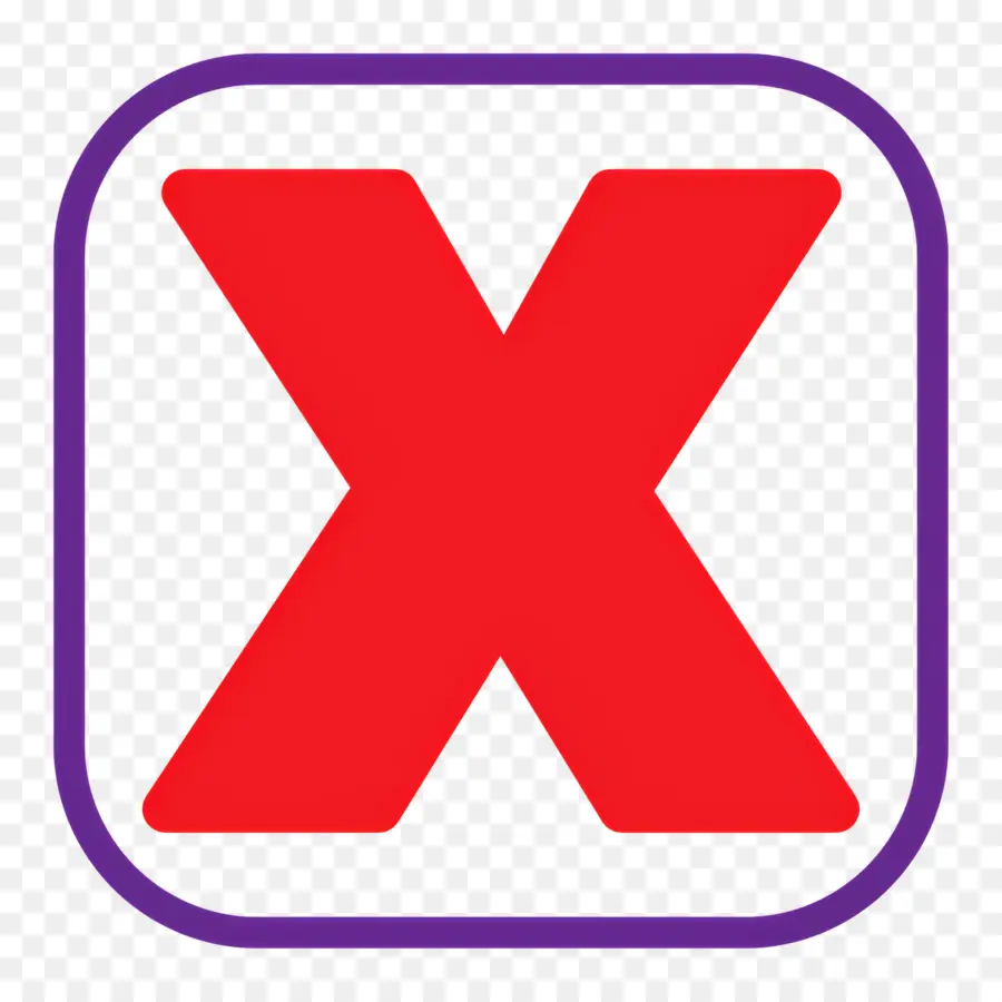 Logotipo X，X Roja PNG