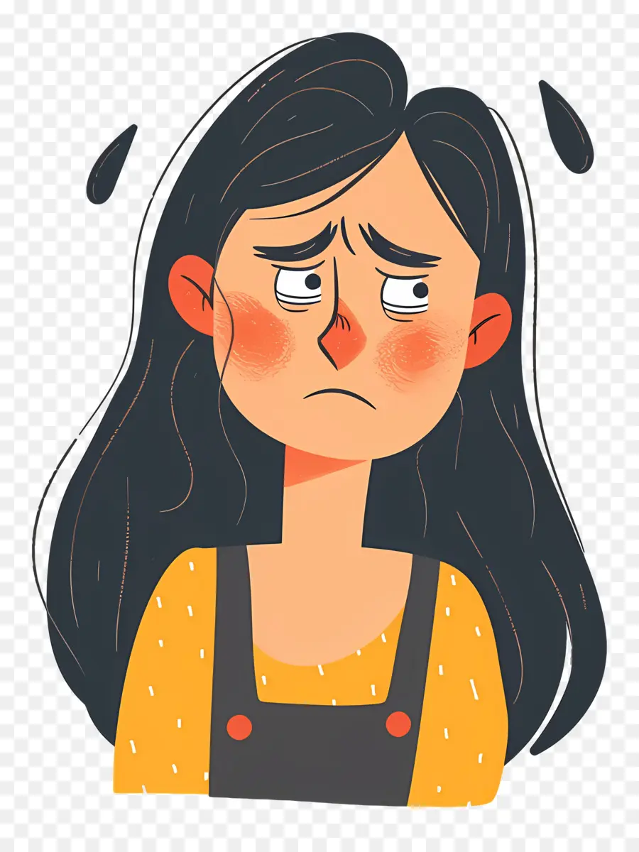 Mujer Llorando，Niña Triste PNG